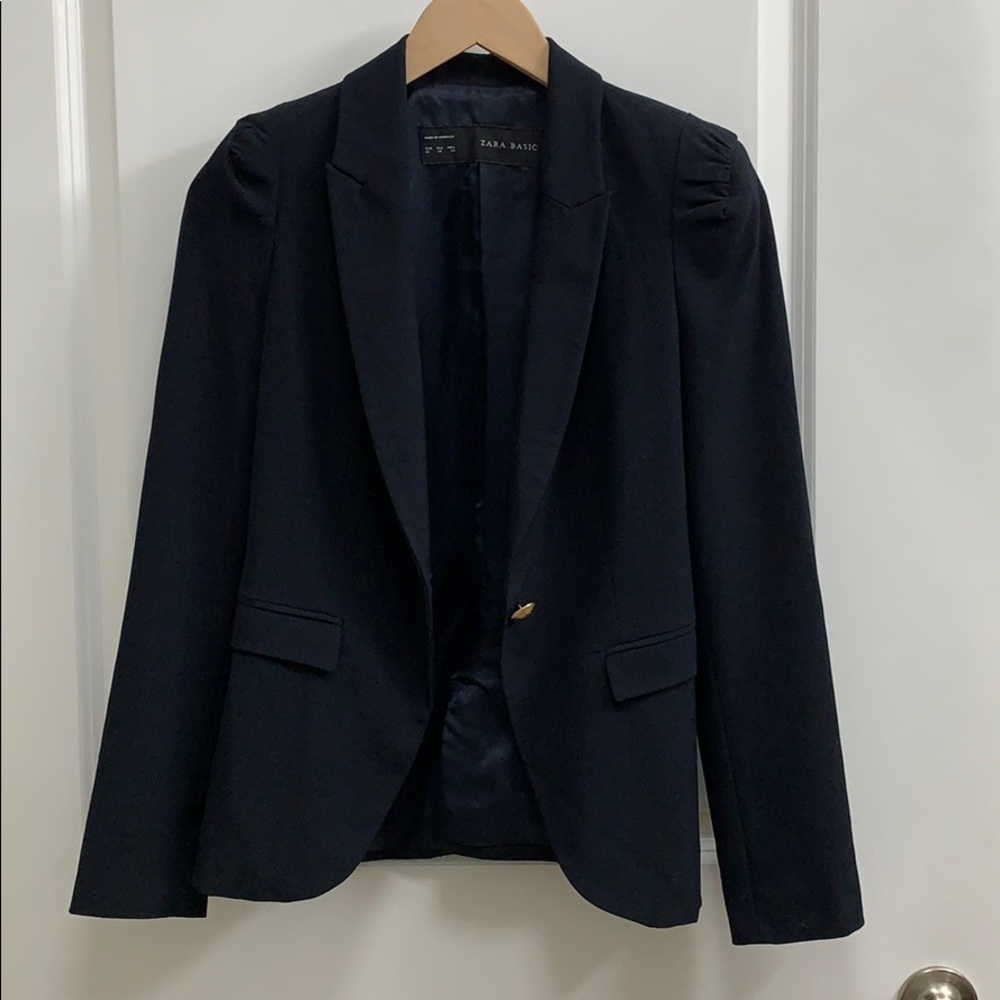 ZARA PUFF SLEEVE BLAZER JACKET